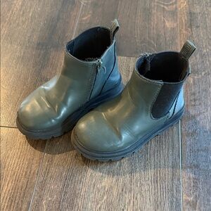 Zara Kids Forest Green Ankle Boots